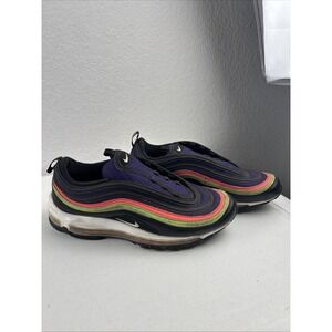 Nike Air Max 97 Joker Shoes‎ Mens Size 10 Black Purple Sneakers CU4890-001 READ